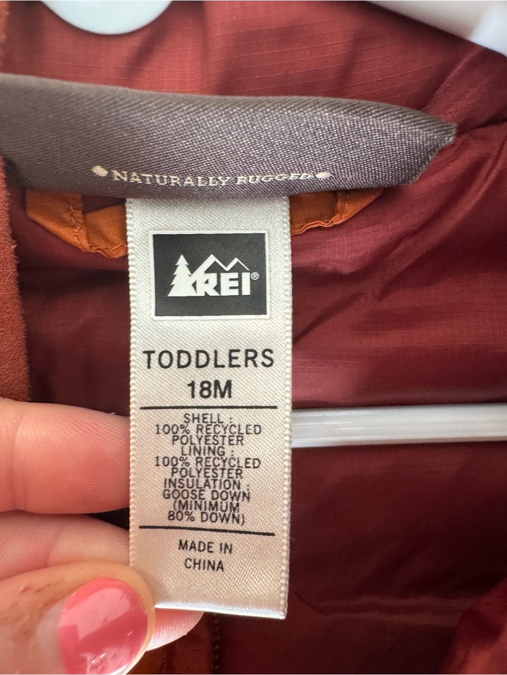 REI Toddlers 18M DOWN FILLED Puffer VEST - orange